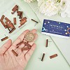 SUNNYCLUE 15 Pairs Walnut Wood Rectangle Stud Earring Findings EJEW-SC0001-28-3