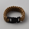 Survival Polyester Cord Bracelet with Plastic Clasps for Hiking Camping Outdoor BJEW-WH0018-54I-1