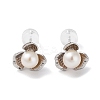 Natural Pearl Stud Earrings for Women EJEW-C083-07E-P-1