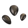 Natural Golden Sheen Obsidian Beads G-B002-03-1