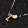 Alloy Letter Heart Pendant Necklaces for Women NJEW-FS0001-09Z-1