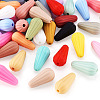 42Pcs 21 Colors Silicone Focal Beads SIL-TA0001-08-3