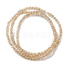 Transparent Electroplate Glass Beads Strands EGLA-H107-01A-AB02-4
