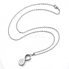 304 Stainless Steel Infinity Pet Urn Ashes Necklaces STAS-Z106-02P-4