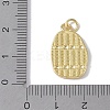 Rack Plating Brass Micro Pave CLear Cubic Zirconia Pendants KK-E110-05G-3
