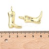 Brass Micro Pave Cubic Zirconia Pendants KK-P345-25G-3