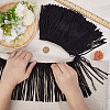 1Pc Suede Fabric Tassels Ribbon OCOR-GF0005-60B-01-3