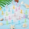 50Pcs 5 Colors Luminous Resin Cute Little Cuttlefish Ornaments RESI-SZ0003-44-8