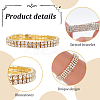8Pcs 8 Style Crystal Rhinestone Tennis Bracelets Set BJEW-AN0001-51-6
