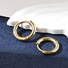 Ion Plating(IP) 304 Stainless Steel Hoop Earrings X-EJEW-P177-G-06-2