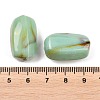 Two Tone Opaque Acrylic Imitation Gemstone Beads OACR-T033-02-3
