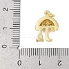 Rack Plating Brass Micro Pave Cubic Zirconia Pendants X-KK-R166-02G-03-3