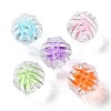 UV Plating Iridescent Transparent Acrylic Bead in Bead OACR-H112-08C-1