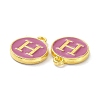 Golden Plated Alloy Enamel Charms ENAM-XCP0001-13H-3