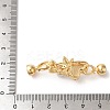 Brass Micro Pave Cubic Zirconia Fold Over Clasps KK-A227-15G-3