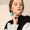 Teardrop Oval Flat Round Dangle Earring DIY Making Kit DIY-OC0007-92-6