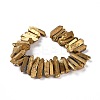 Natural Quartz Crystal Points Beads Strands G-K181-B15-2