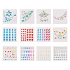 12 Sheets 12 Styles Resin Rhinestone Sticker Sets DIY-TA0004-68-1