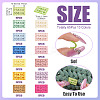 65Pcs 13 Colors Rectangle Hand Made Suede Clothing Label AJEW-TA0002-15-4