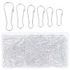 304 Stainless Steel Push Gate Snap Keychain Clasp Findings STAS-SP0001-90-1