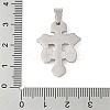 Non-Tarnish 304 Stainless Steel Pendants STAS-C103-02P-01-3