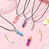 DIY Bullet Natural & Synthetic Gemstone Necklace Jewelry Making Kits DIY-YW0012-32-5