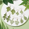 Painting Alloy Dangle Earrings EJEW-JE05739-2