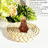 Natural Strawberry Quartz Carved Healing Rabbit Figurines PW-WG70445-01-1
