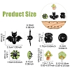 8Pcs 4 Styles Halloween Themed Handmade Lampwork Beads Sets LAMP-YW0001-64-3