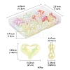 40Pcs UV Plating Rainbow Iridescent Transparent Acrylic Beads MACR-FS0002-19-4