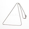 304 Stainless Steel Box Chain Necklaces NJEW-M124-10-3