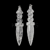 Natural Quartz Crystal Big Pendants G-H338-03P-01-1