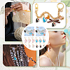 Alloy Enamel Cat Charm Locking Stitch Markers HJEW-PH01711-6