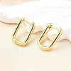 Brass Huggie Hoop Earrings X-EJEW-F245-04G-A-5