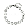 Non-Tarnish 304 Stainless Steel Round Link Bracelets for Women BJEW-A007-01P-1