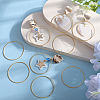 50Pcs Brass Linking Rings KK-SP0002-12B-4