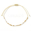 Bohemian Glass Seed Bead Braided Bead Bracelets ML0105-6-1
