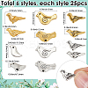 150Pcs 6 Styles Tibetan Style Alloy Beads TIBEB-SC0001-48-2