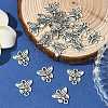 Butterfly Tibetan Style Alloy Links connectors TIBE-5369-AS-LF-5