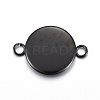 Stainless Steel Cabochon Connector Settings X-STAS-L211-04B-B-2