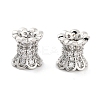 Brass Micro Pave Clear Cubic Zirconia Beads KK-P271-39B-02-1