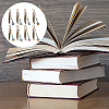 8Pcs 8 Styles Tibetan Style Alloy Hook Bookmarks AJEW-GO00015-7