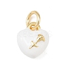 Brass Enamel Charms KK-P339-25G-01-1