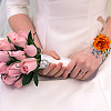 Cloth Flower & Foam Wrist Corsage with Plastic Pearl BJEW-WH0022-33A-6