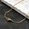 Ion Plating(IP) 304 Stainless Steel Cable Chain Necklaces NJEW-E026-04G-B-1
