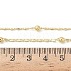 3.5MM Round Ball Brass Oval Link Chain Necklaces for Women NJEW-K271-18G-5