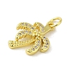 Brass Micro Pave Cubic Zirconia Pendants KK-M283-14A-01-2