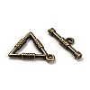 Tibetan Style Alloy Toggle Clasps LS-TIBE-EA9149Y-AB-FF-2