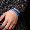 4mm Round Natural & Synthetic Mixed Gemstone Beads Bracelet for Men KG3069-M-3