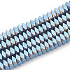 Electroplate Non-magnetic Synthetic Hematite Beads Strands G-T061-119A-1
